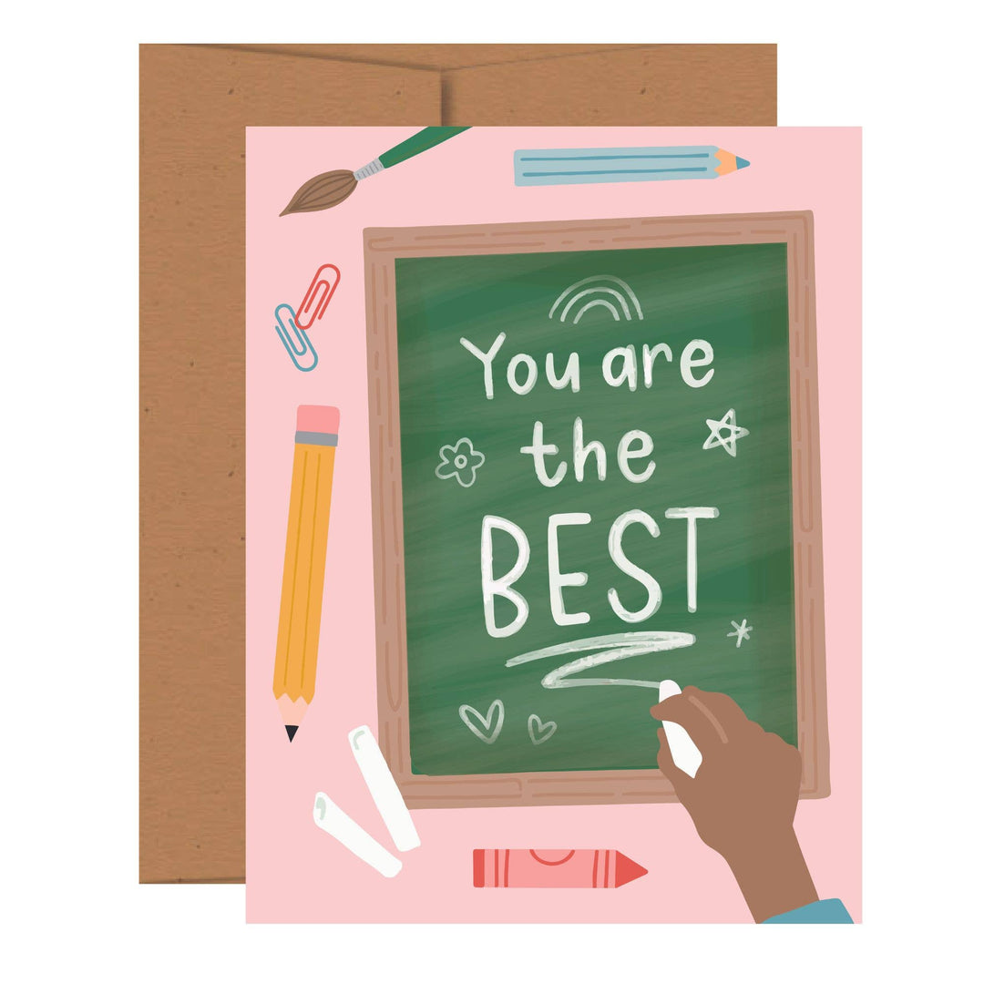 The Best Teacher Card
