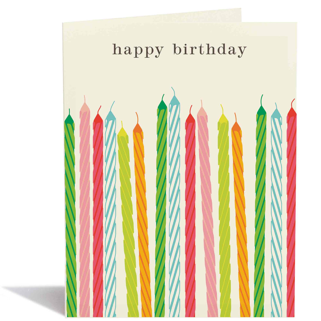 Colorful Birthday Candles Birthday Card