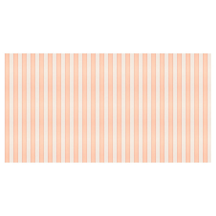 Peach Striped Tablecloth