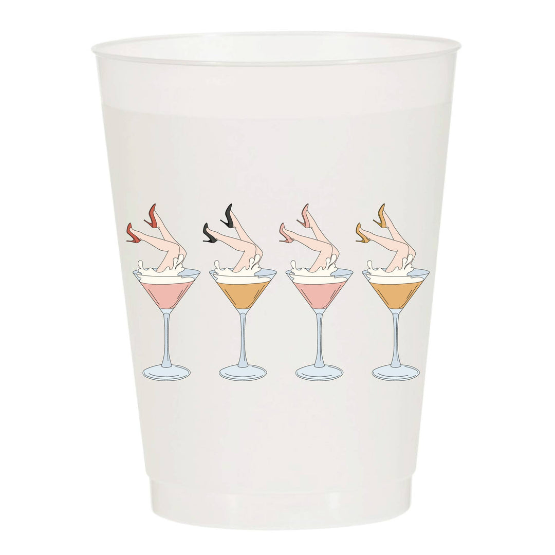 Champagne Dance Party Frosted Cups