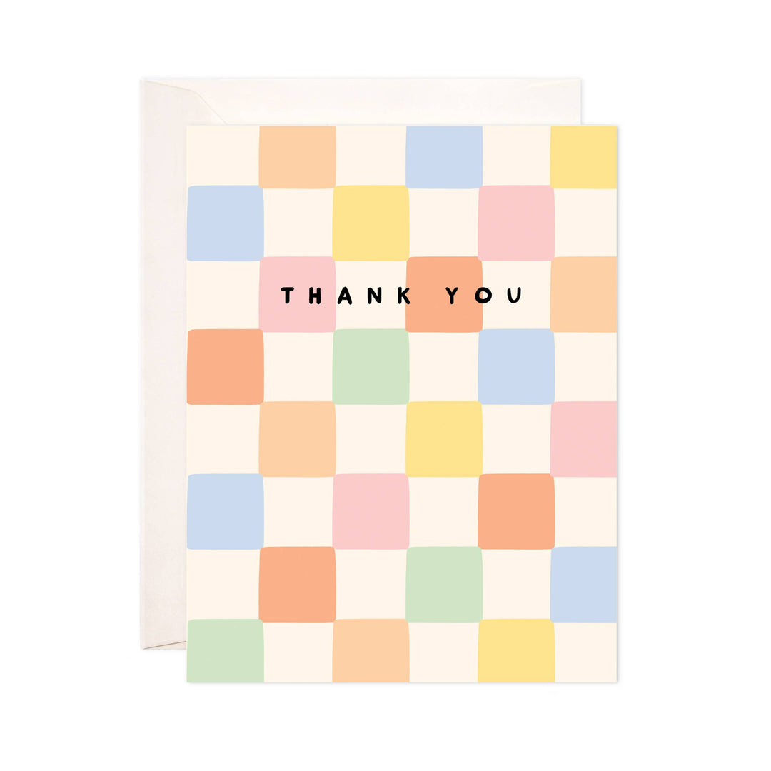 Thank You Checkers Greeting Card
