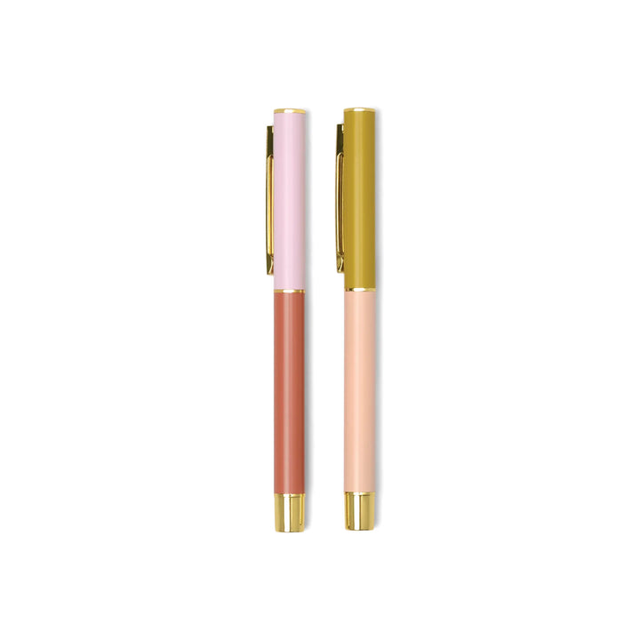 Rosewood + Blush Color Block Pens