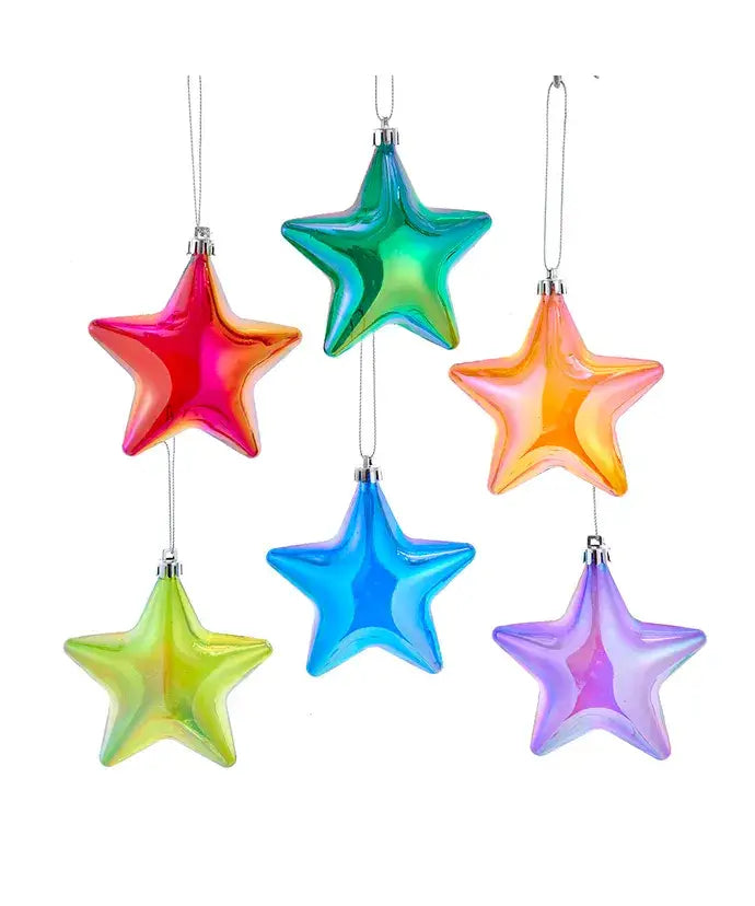 Iridescent Star Ornaments