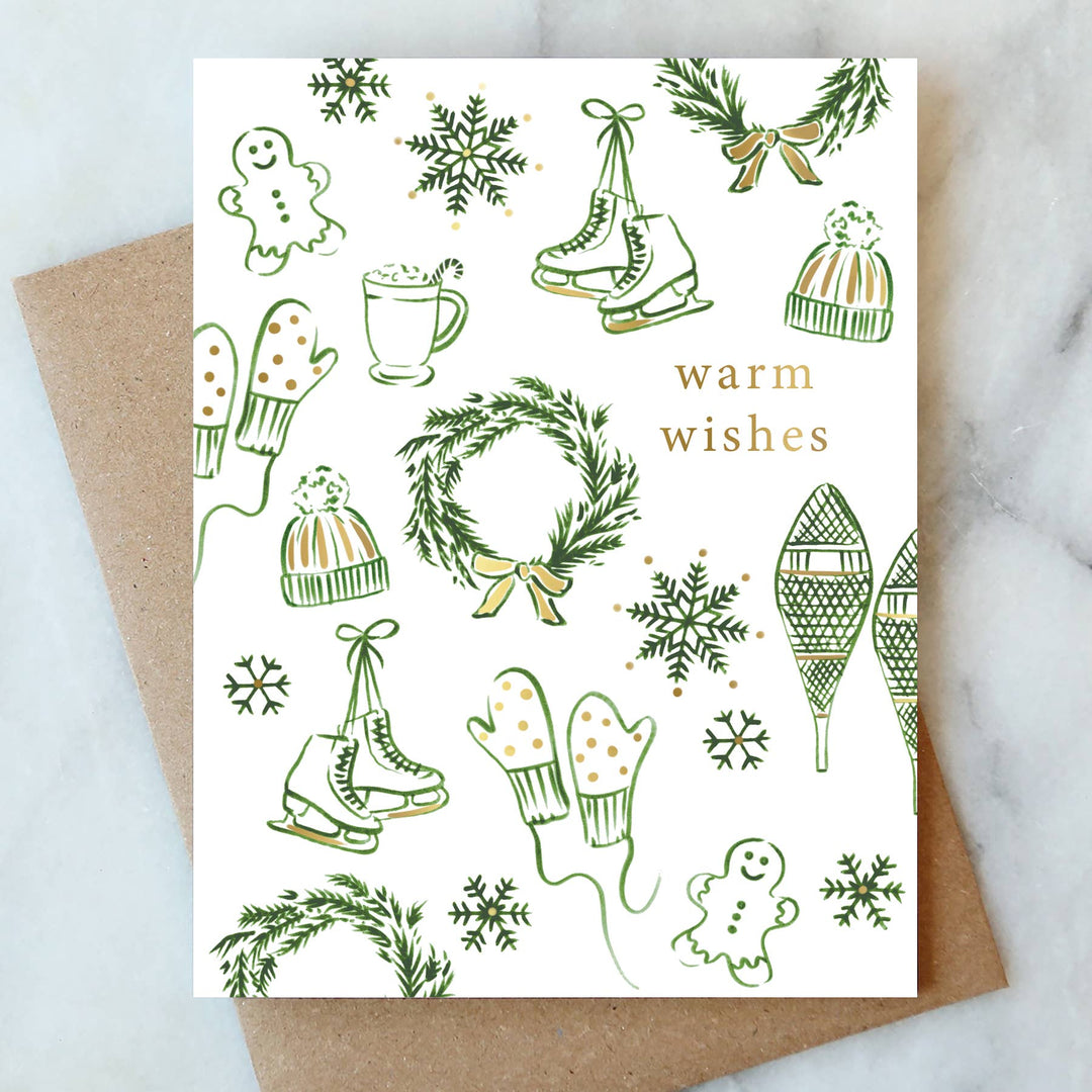 Snowflakes and Skates Box Set of Card
