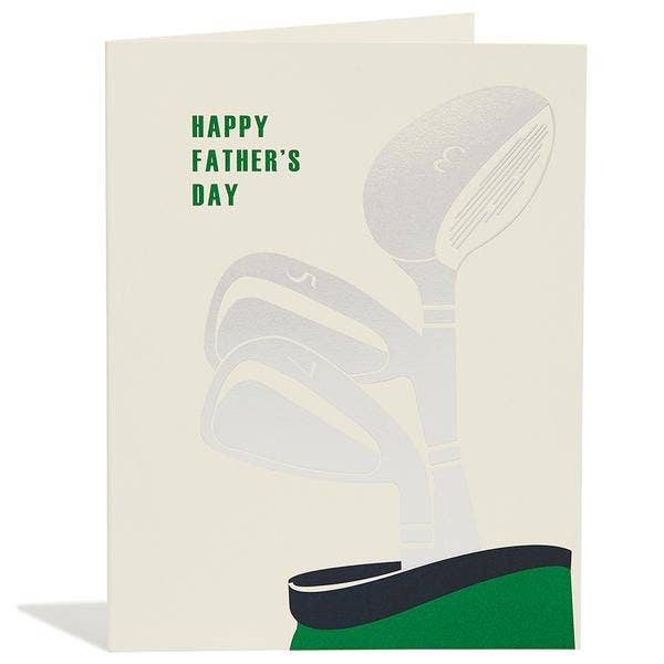 Dad Golf Clubs Card