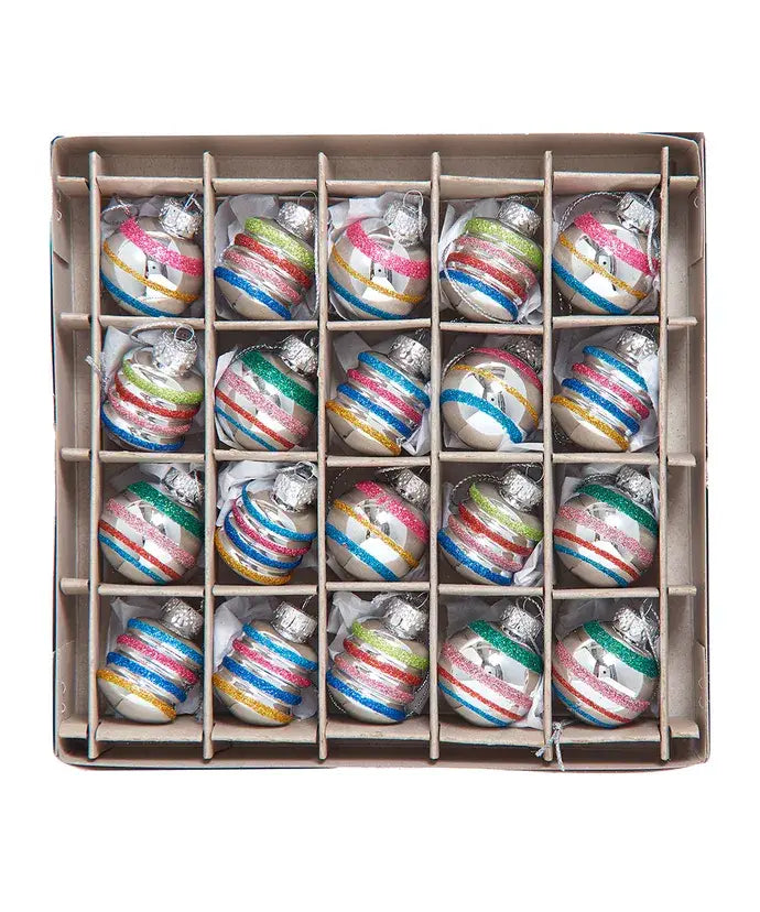 Retro Glass Ball Ornaments