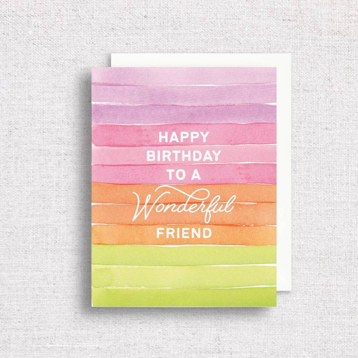 Happy Birthday to a Wonderful Friend Card