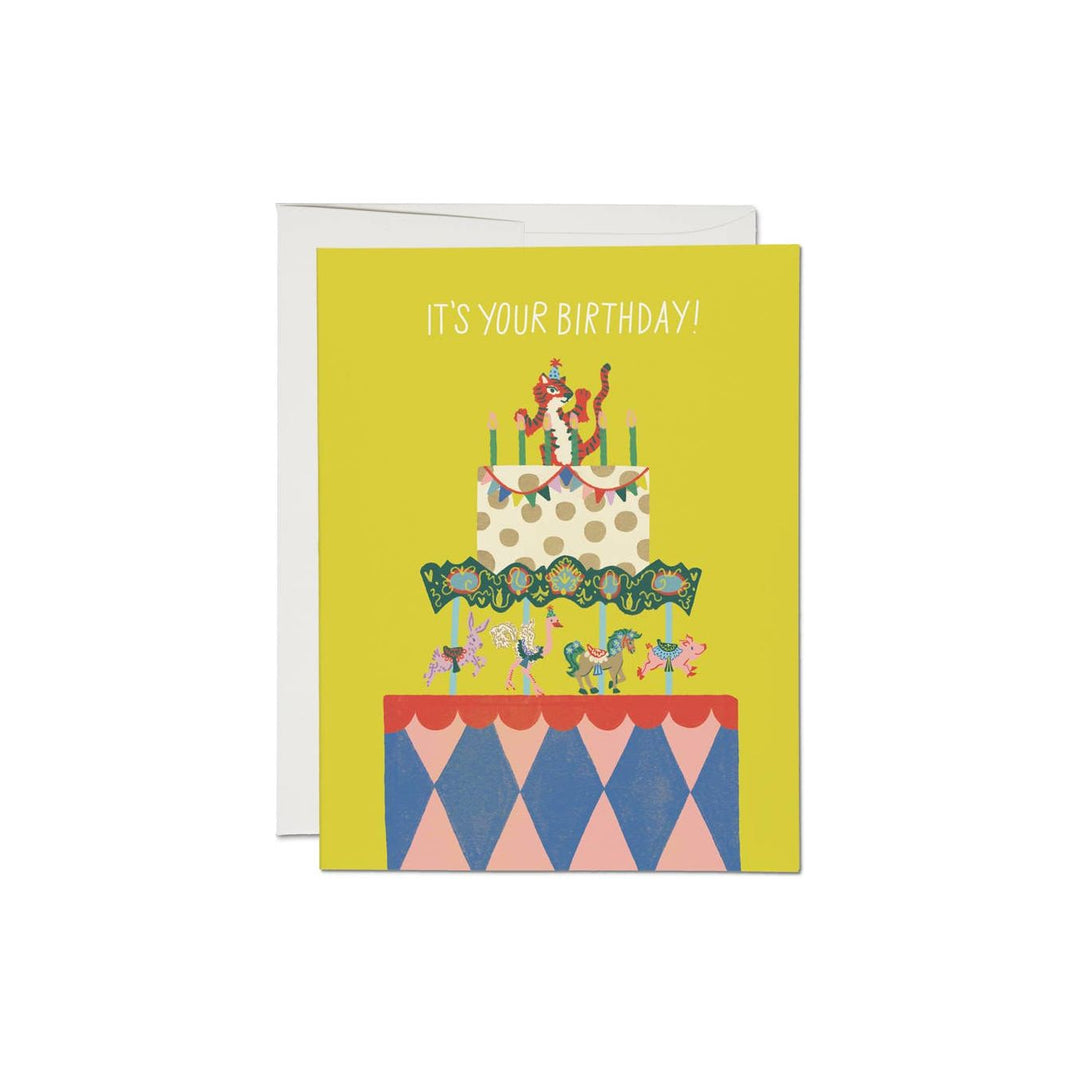 Cake Carousel birthday Card