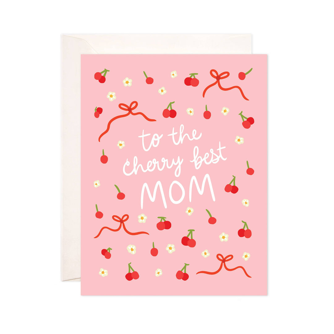 Cherry Best Mom Greeting Card