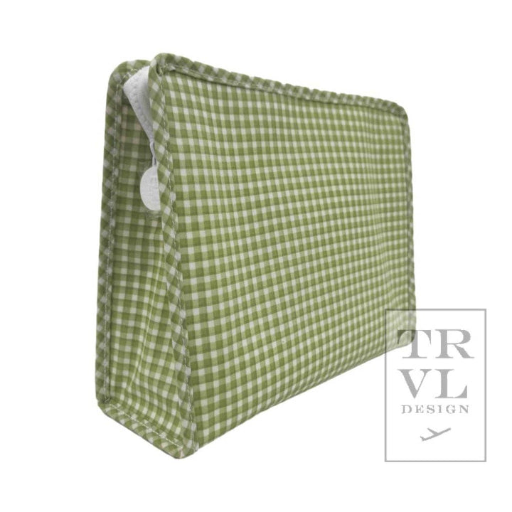 Rodeo Check Cactus Zip Pouch Roadie Large