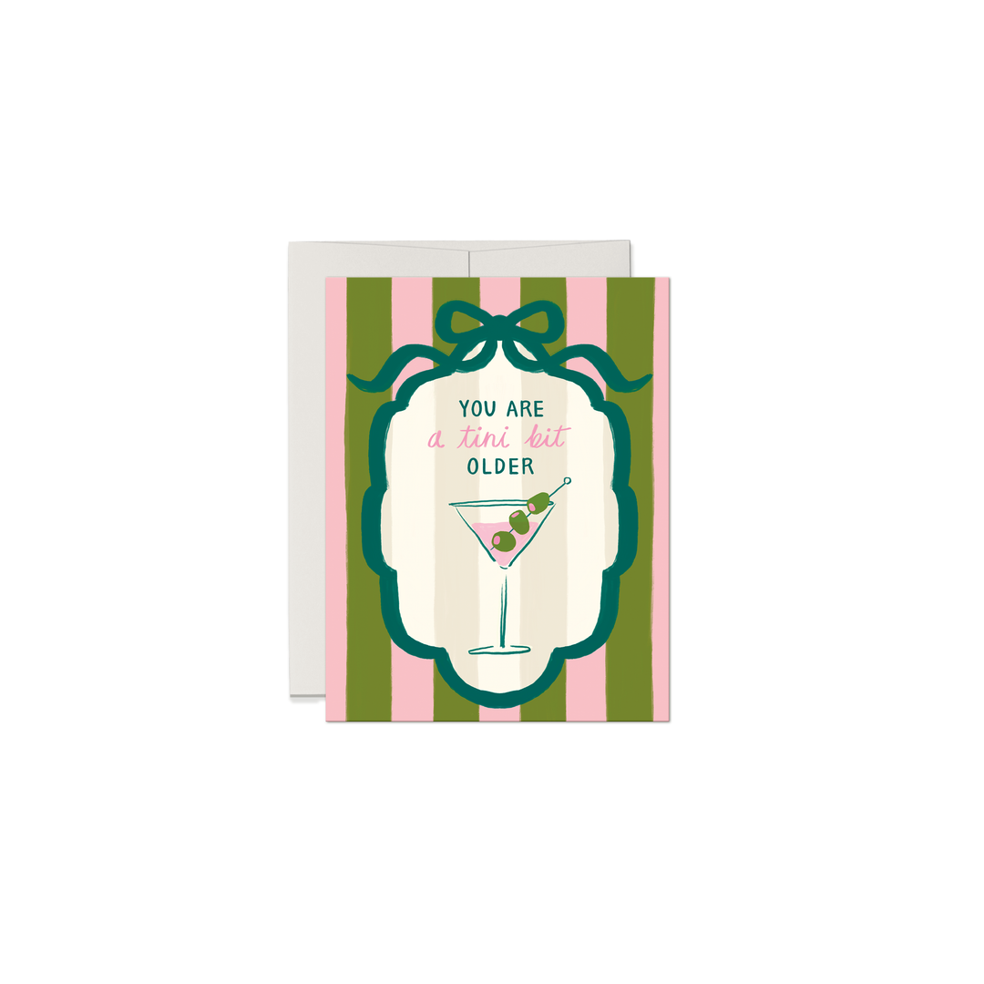 Martini Birthday Card