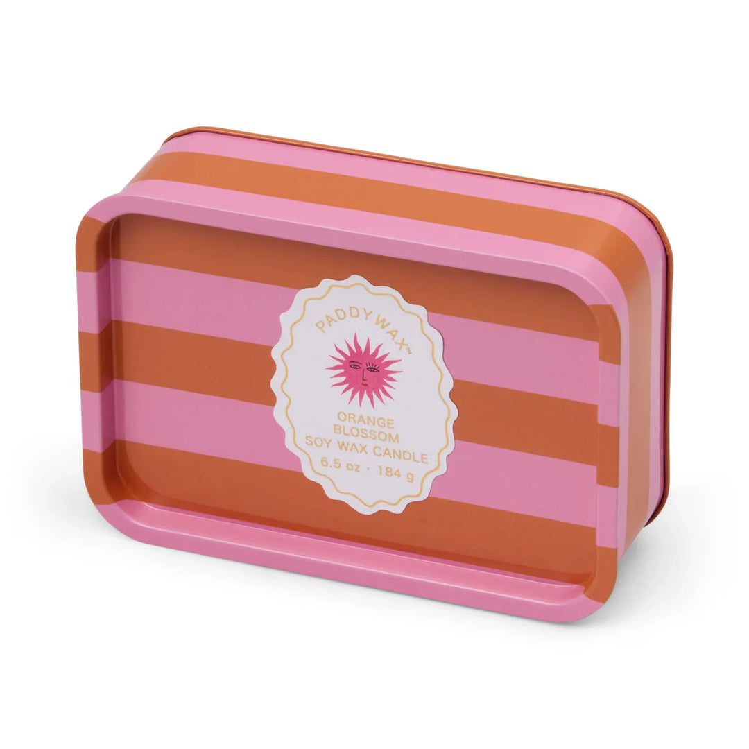 Orange Blossom Tin Candle