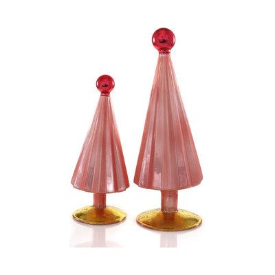 Pleated Trees-Small Pink Red Set/2