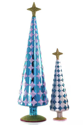 Diamond Tree Blue Set of 2