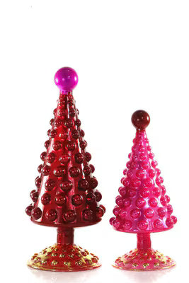 Midcentury Modern Trees Set of 2