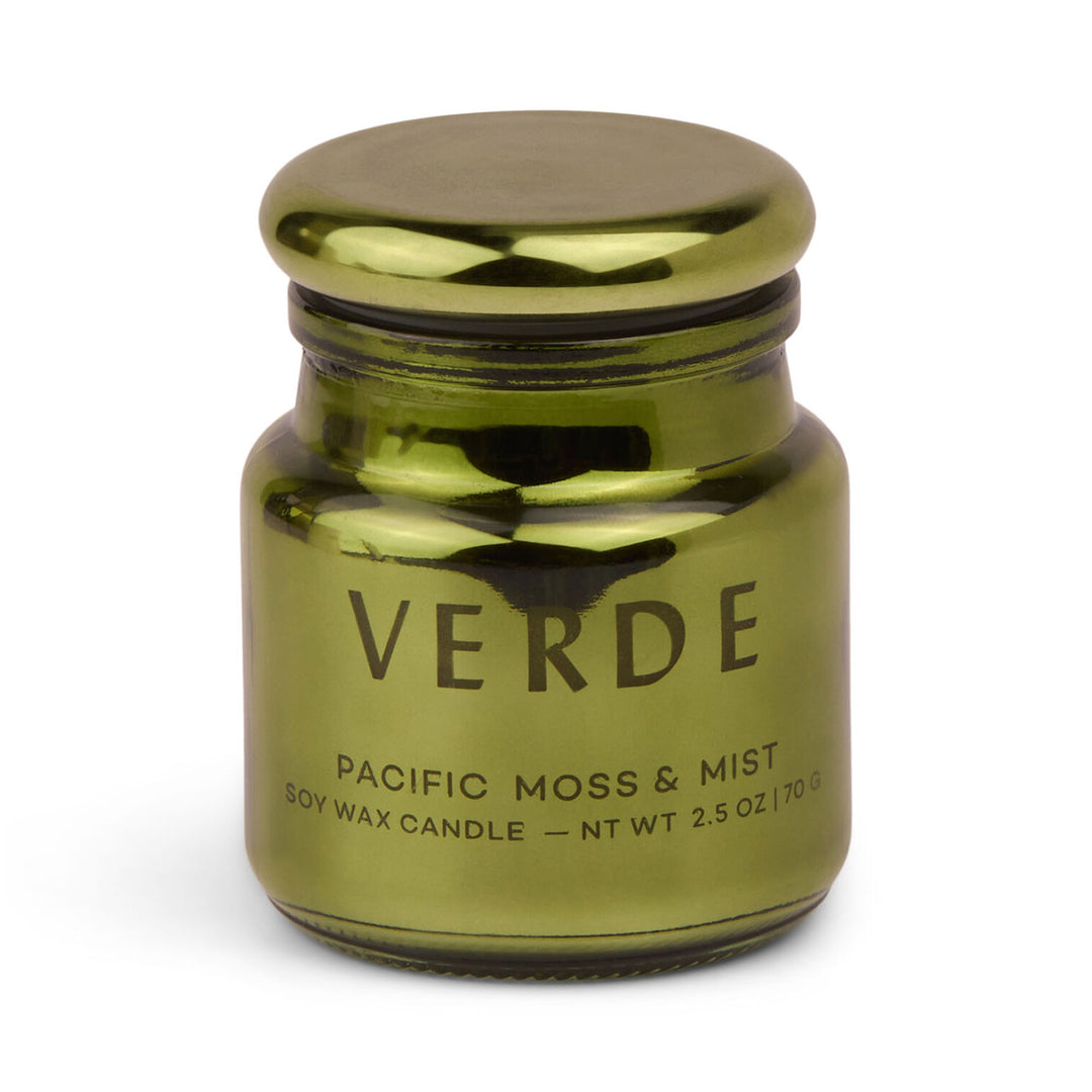 Chroma Verde Green Metallic Glass Candle