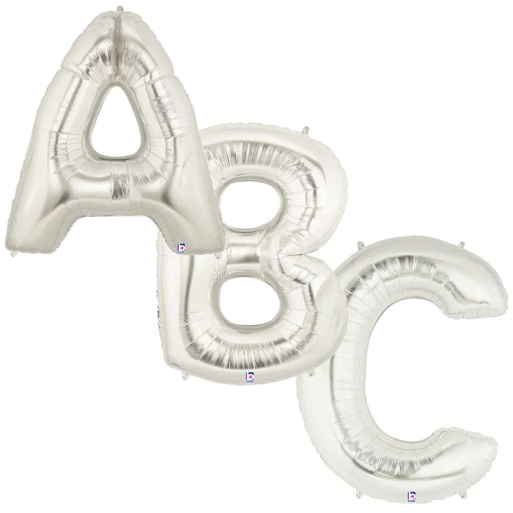 Silver Letter Balloons