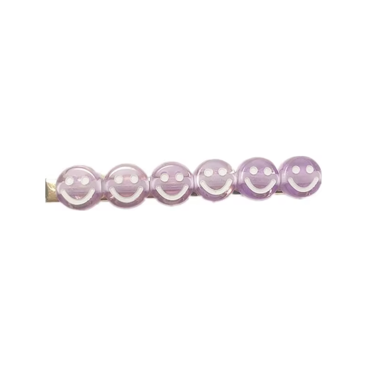 Colorful Smiley Hair Clip