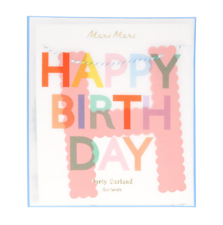 Scallop Bright Happy Birthday Garland