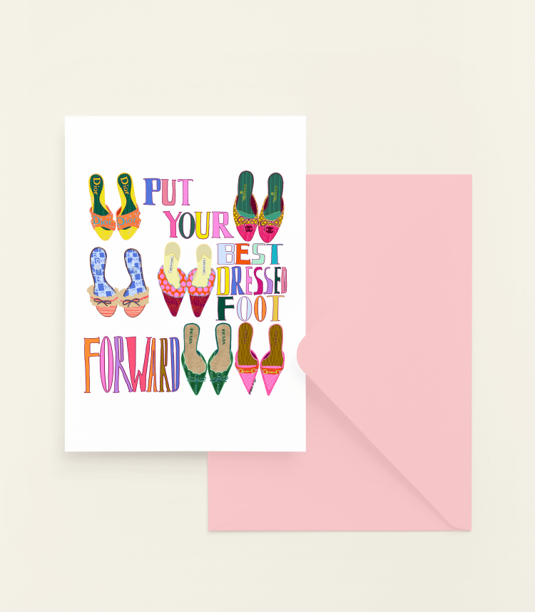 Best Dressed Foot Greeting Card