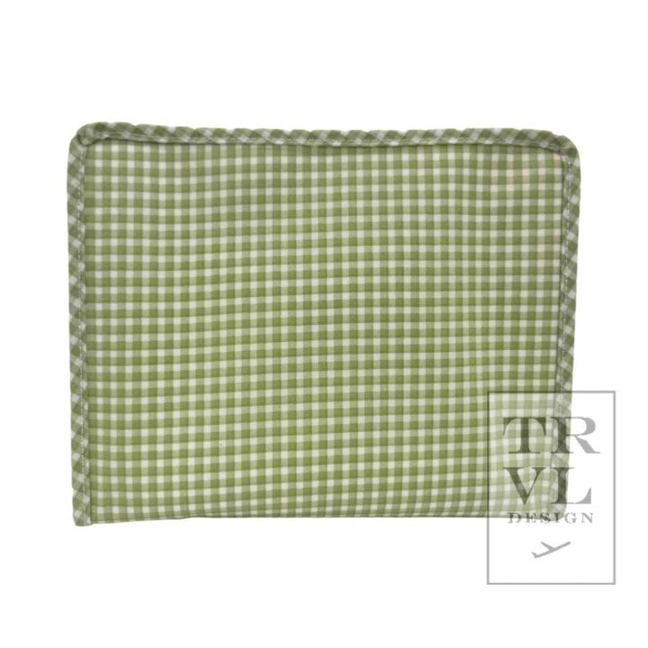 Rodeo Check Cactus Zip Pouch Roadie Large