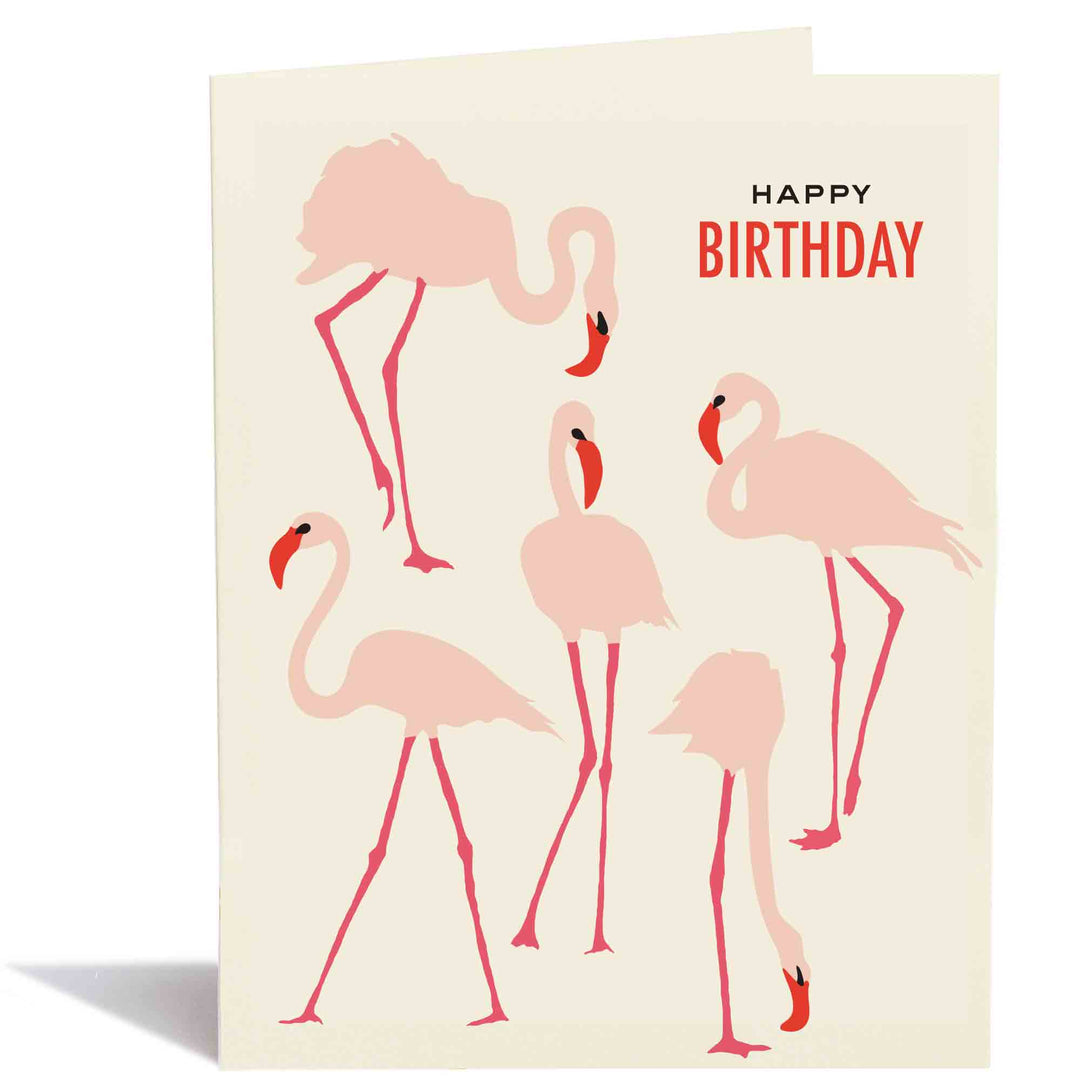 Flamingoes Birthday Card