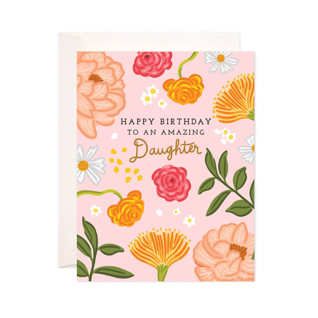 Floral Daughter Greeting Card