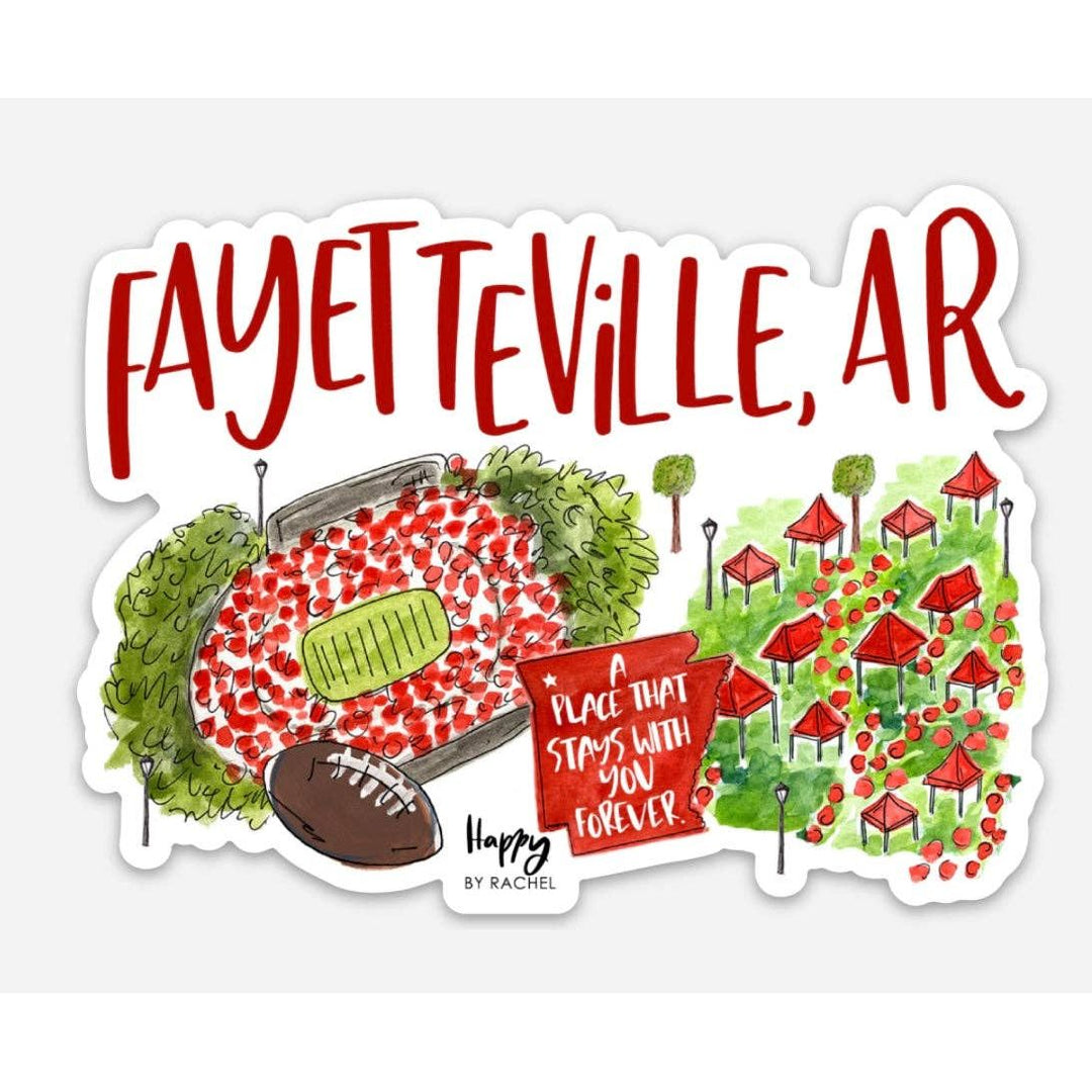 Fayetteville, AR Sticker
