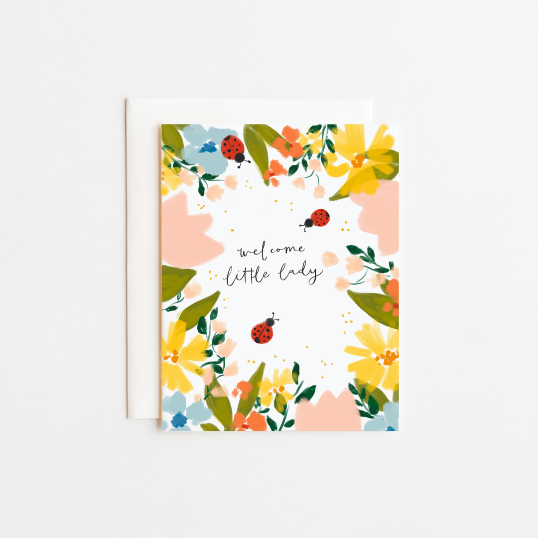 Welcome Little Lady Card