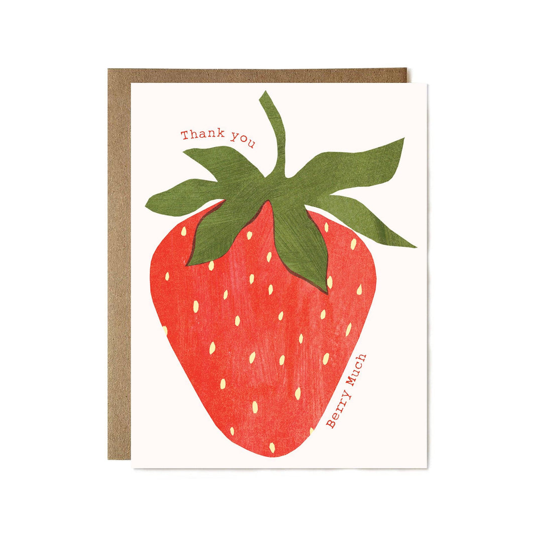 Thank You Berry Much Strawberry Card