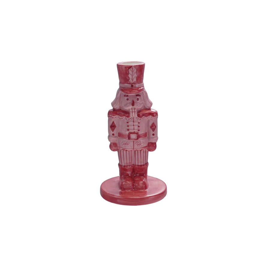 Stoneware Nutcracker Taper Holder
