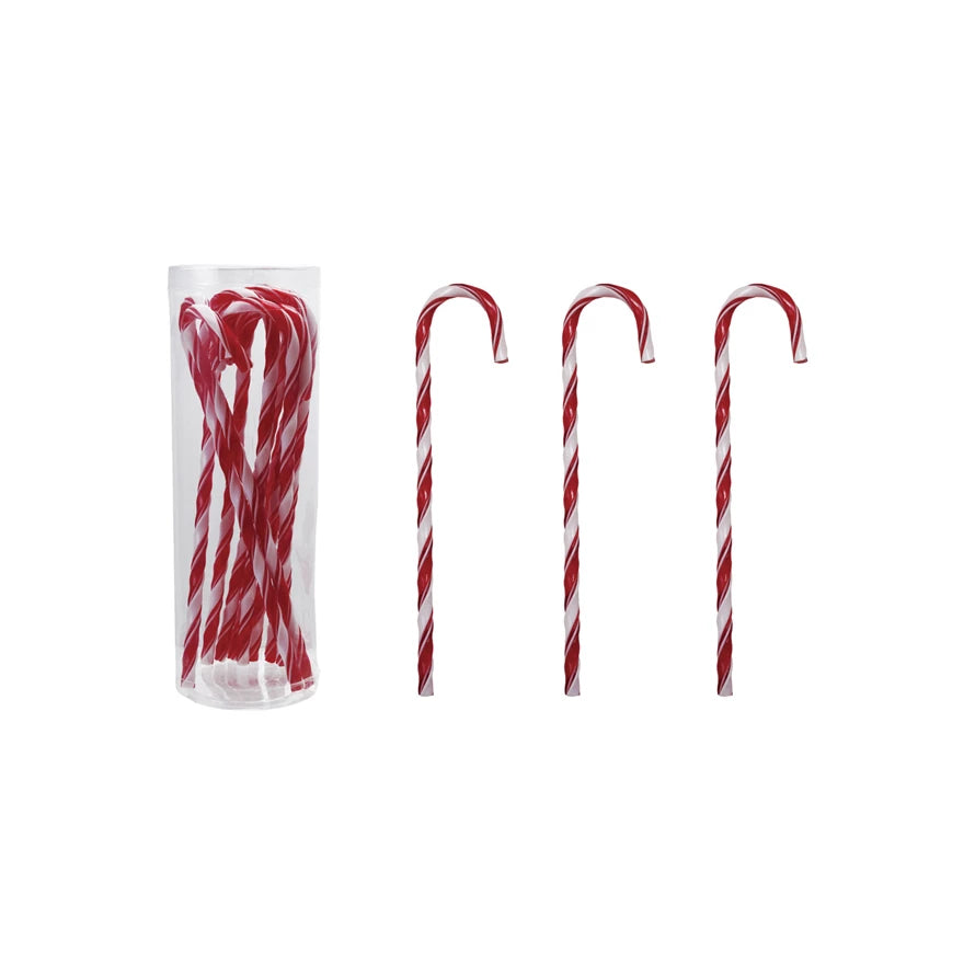 Plastic Candy Cane Drink Stirrers