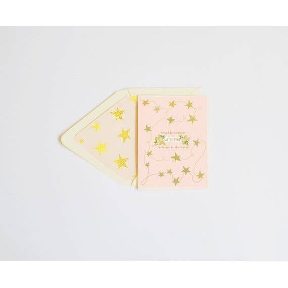 Little Star Blush Baby Greeting Card