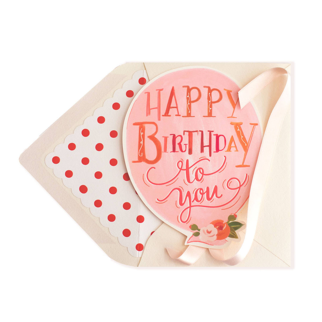 Happy Birthday Balloon Greeting Card