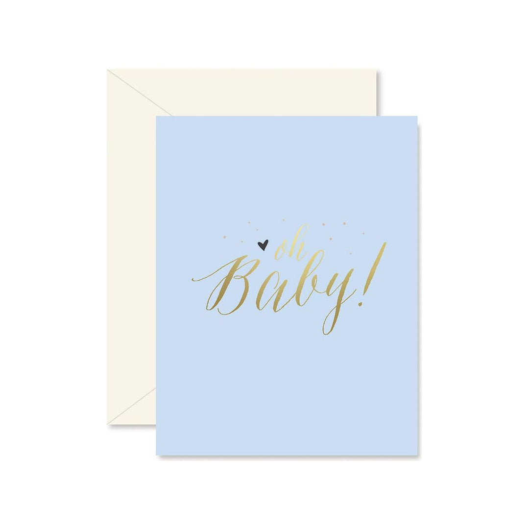 Blue Oh Baby! Greeting Card