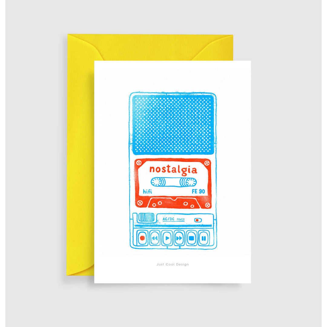 Nostalgia Music Cassette Card