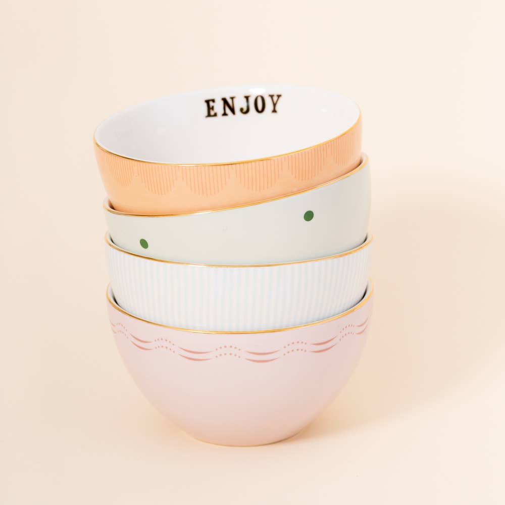 Yvonne Ellen Slogan Cereal Bowls