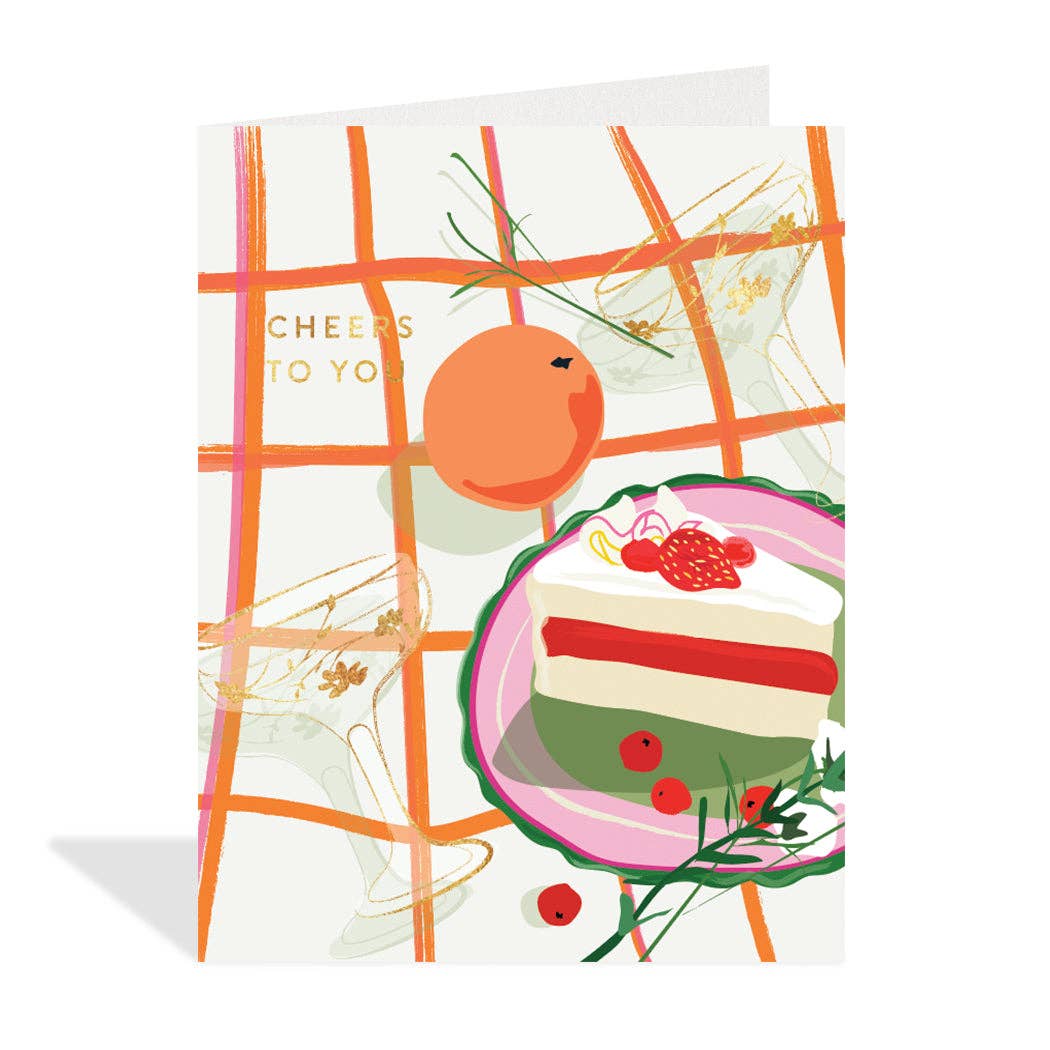 Martini Picnic Congrats Card