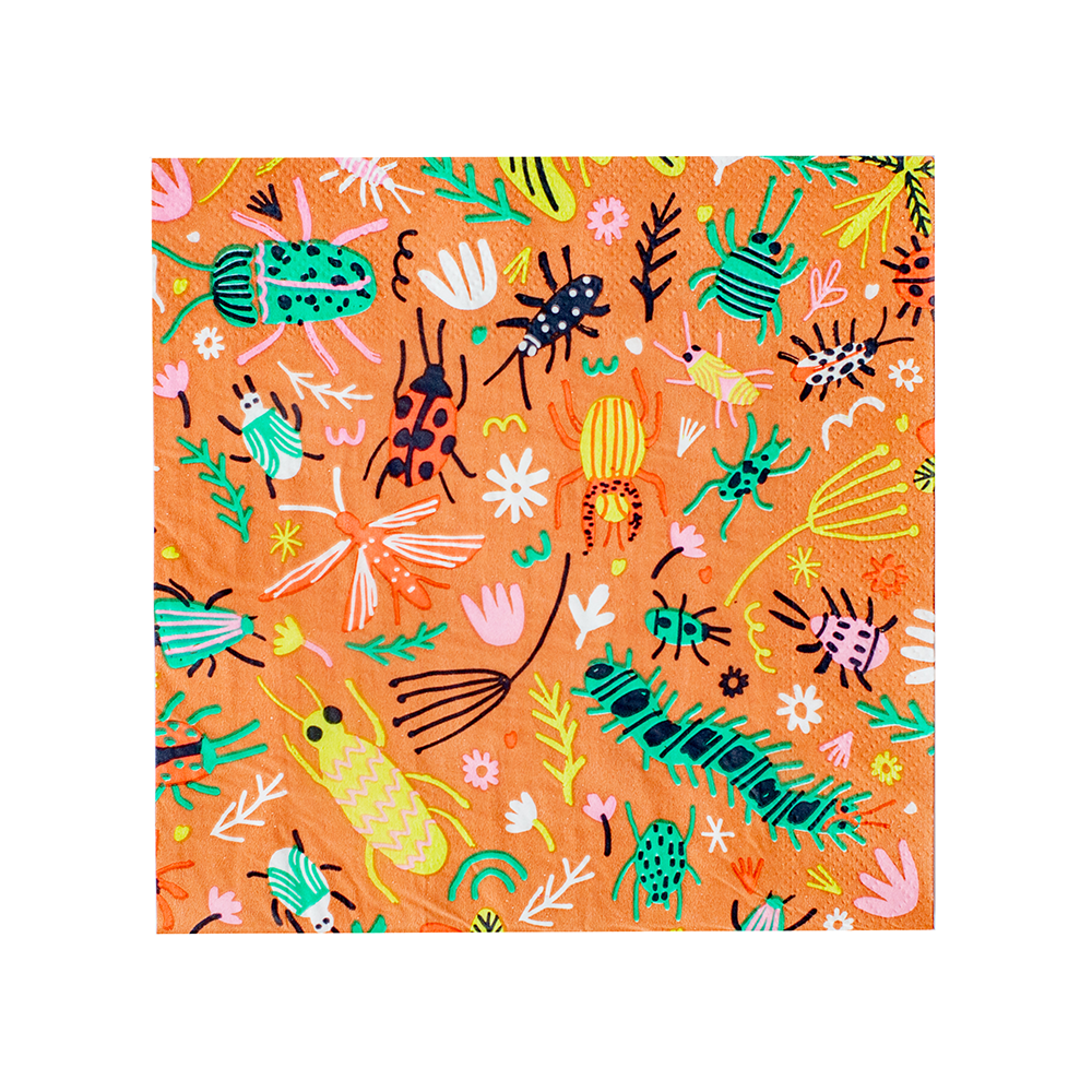 Bunches of Bugs Large Napkins