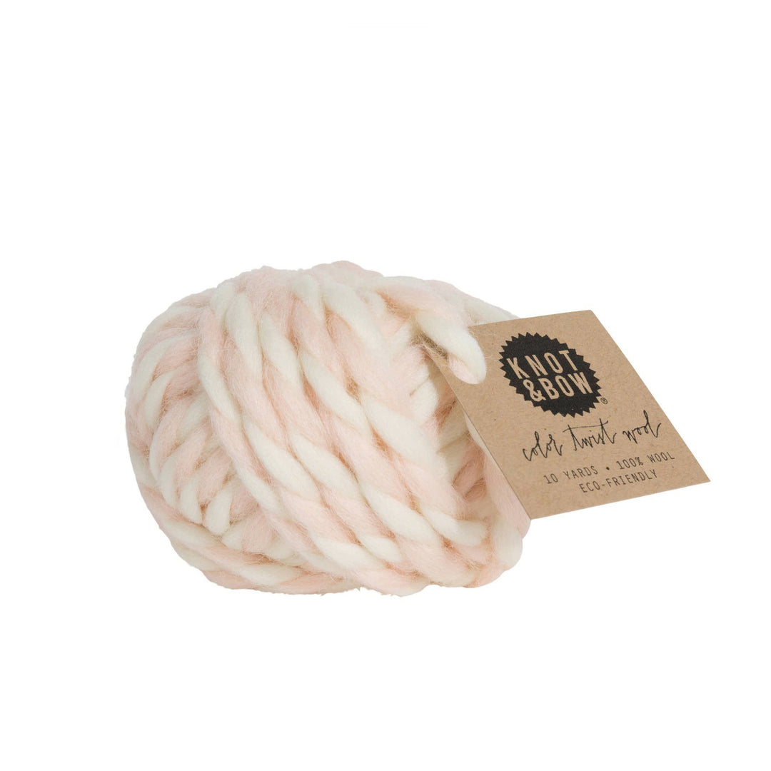 Blush Color Twist Wool Ball