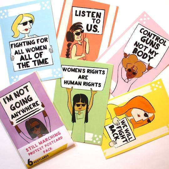 Still Marching 6 Protest Postcard Pack
