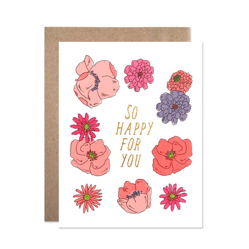 so happy for you congrats card