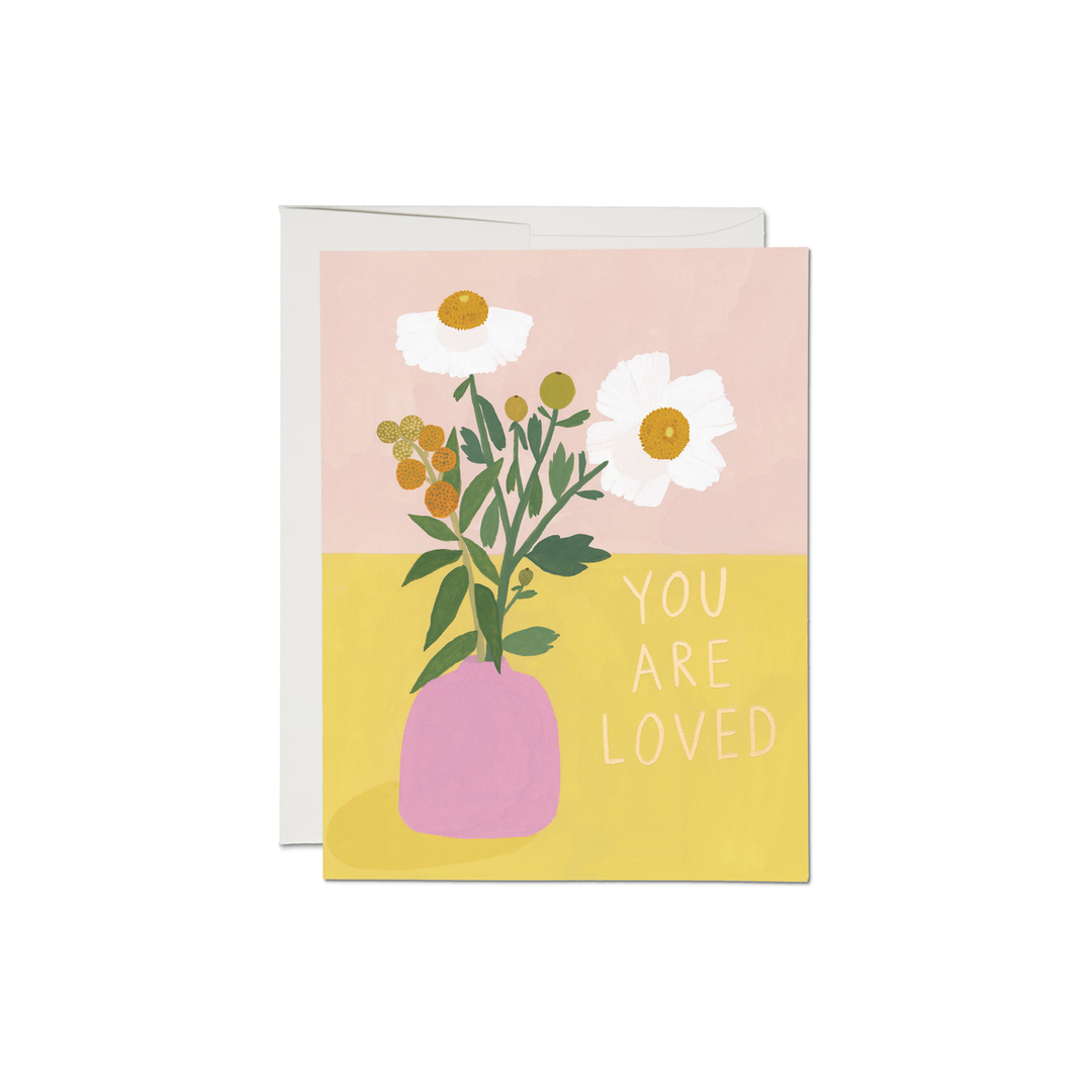 White Poppies Card