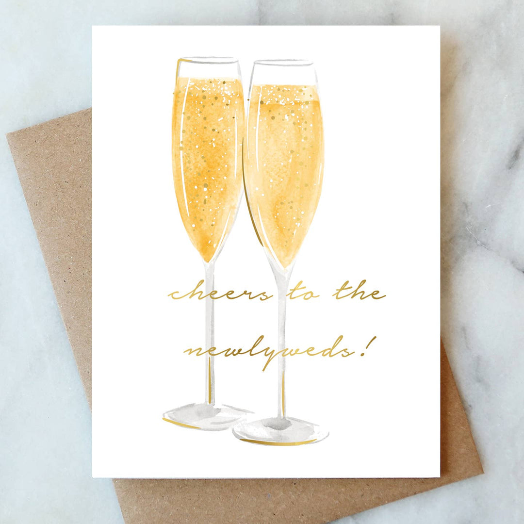 Newlyweds Cheers Greeting Card