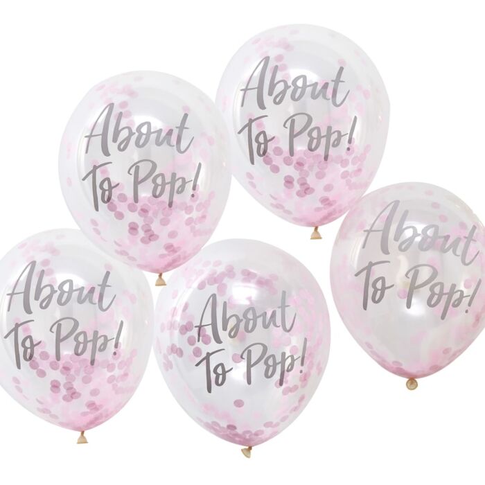 About to Pop Pink Confetti