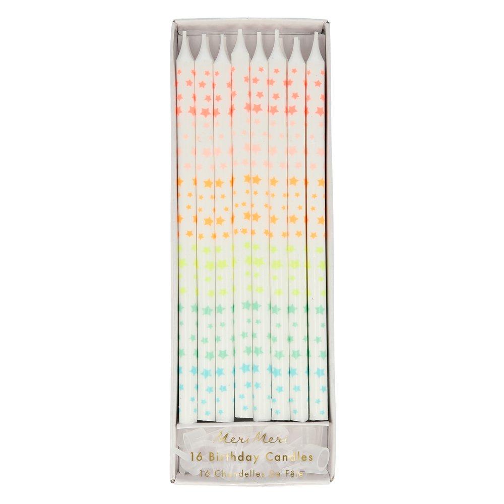 Star Rainbow Candles