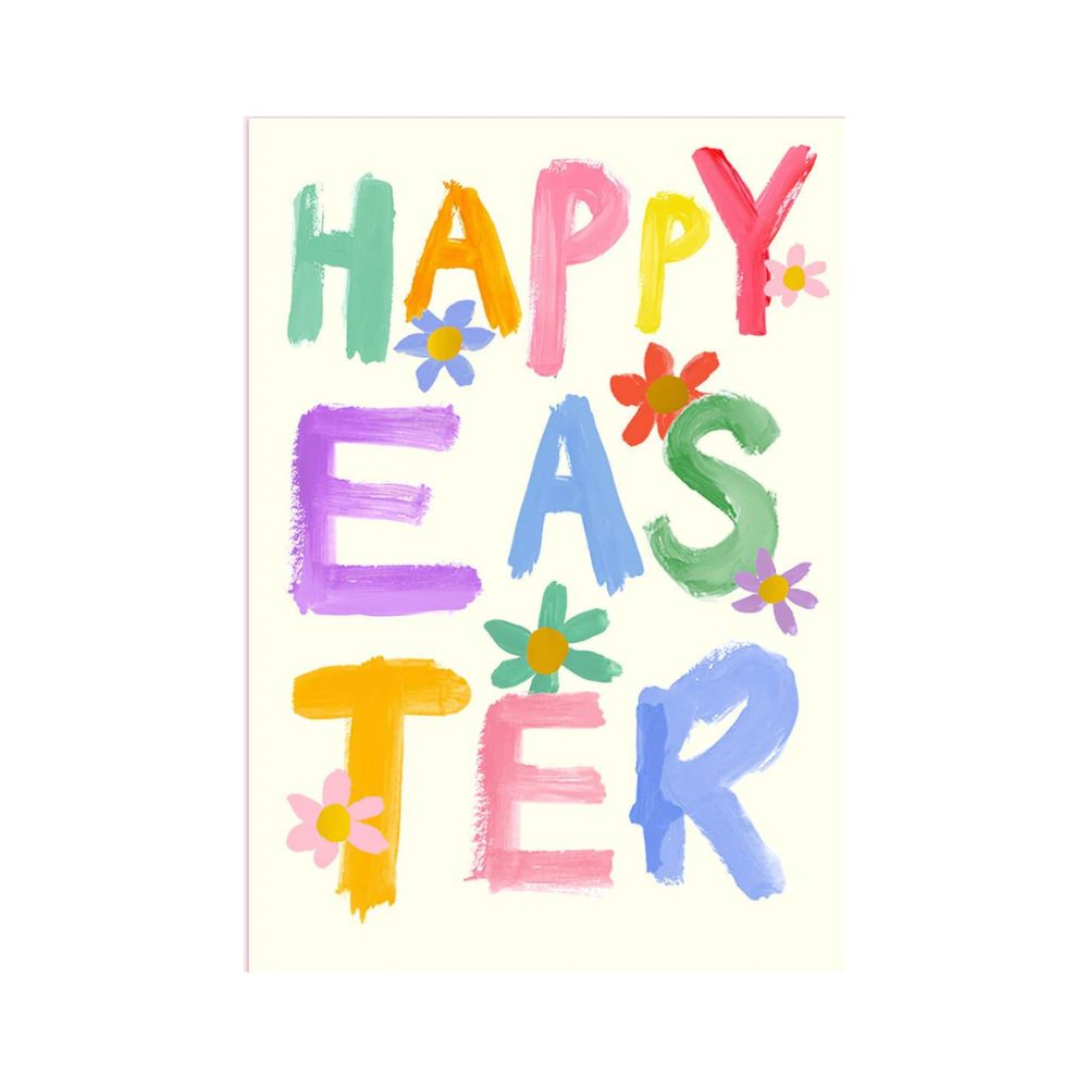 Happy Easter Typography Card