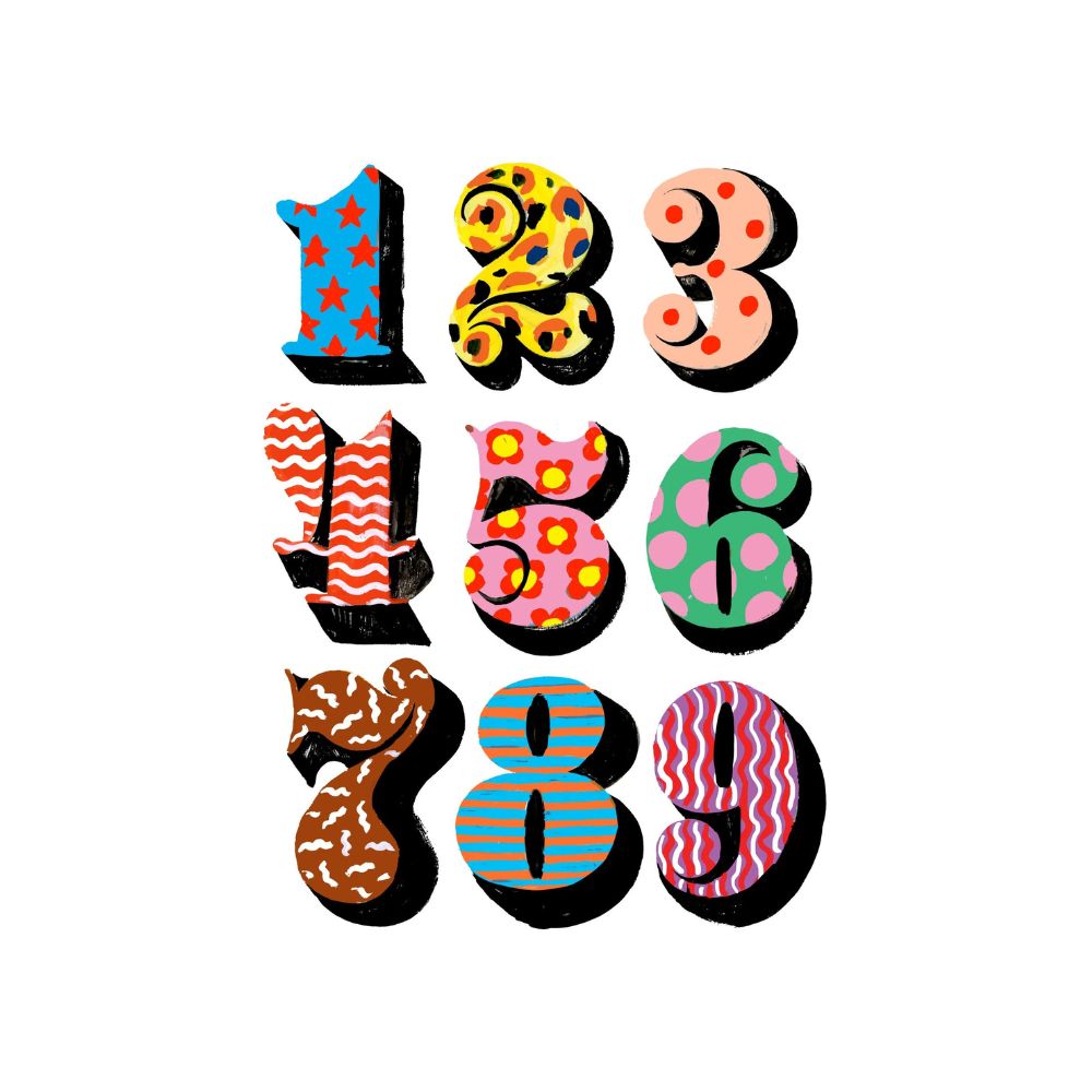 POP Numbers Print