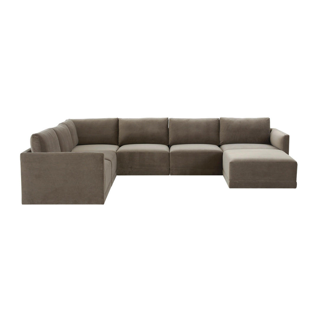 Willow Taupe Modular Large Chaise Sectional
