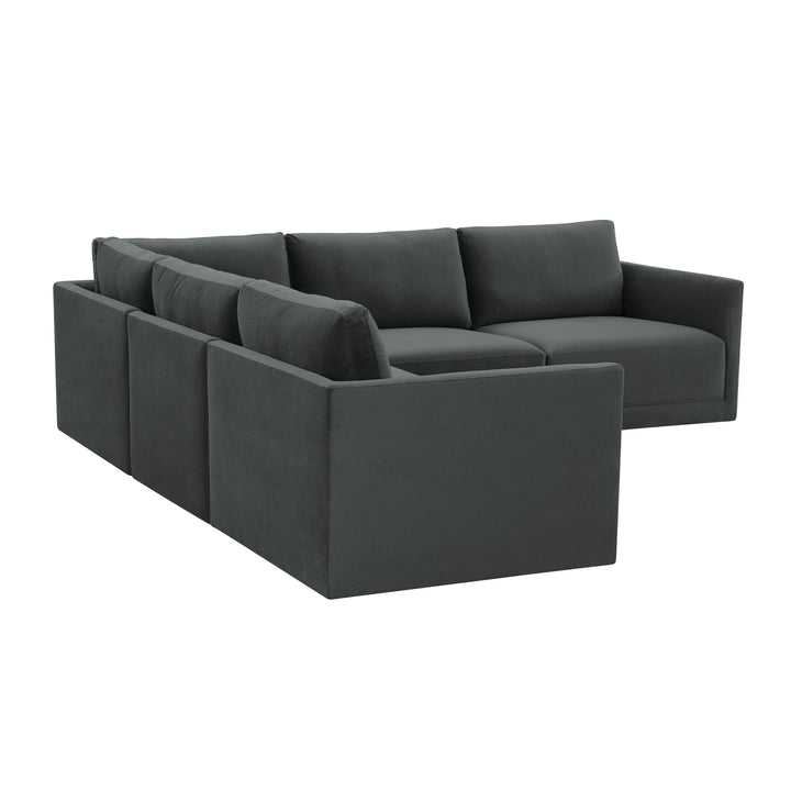 Willow Charcoal Modular L Sectional